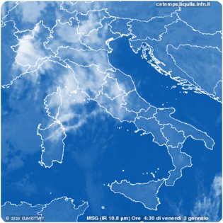 Satellite Italia mercoledì 26